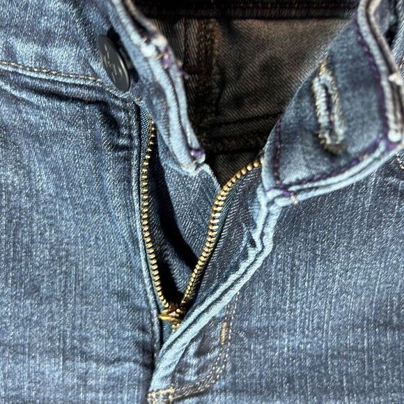 NYDJ Womens Alina Jeans Convertible Ankle Lift Tuck Technology Blue Dark Wash 6P - Picture 4 of 11